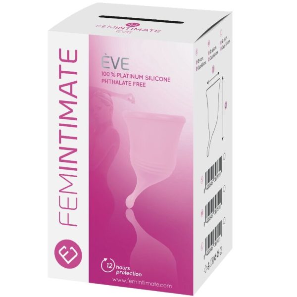 FEMINTIMATE - EVE NEW SILICONE MENSTRUAL CUP - SIZE S - Image 2