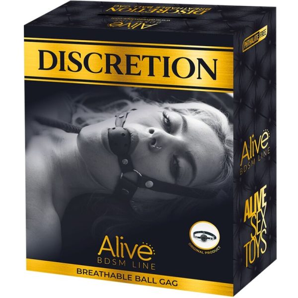 ALIVE - DISCRETION BREATHABLE GAG BLACK - Image 3
