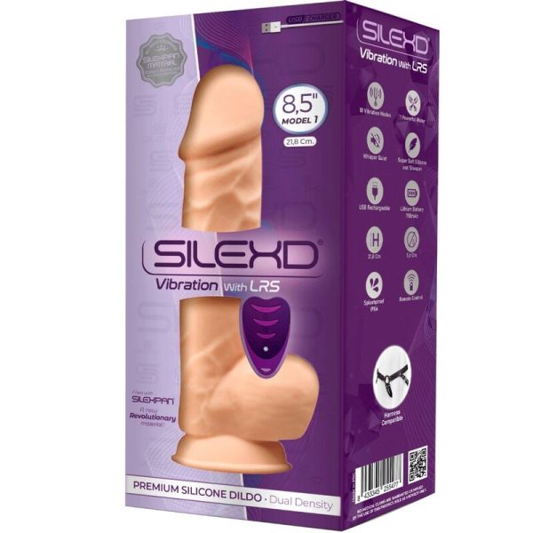 SILEXD - MODEL 1 REALISTIC PENIS VIBRATOR SILICONE PREMIUM SILEXPAN  REMOTE CONTROL 21.8 CM - Image 3