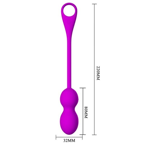 PRETTY LOVE - ELVIRA RECHARGEABLE VIBRATING BALLS PURPLE - Image 4