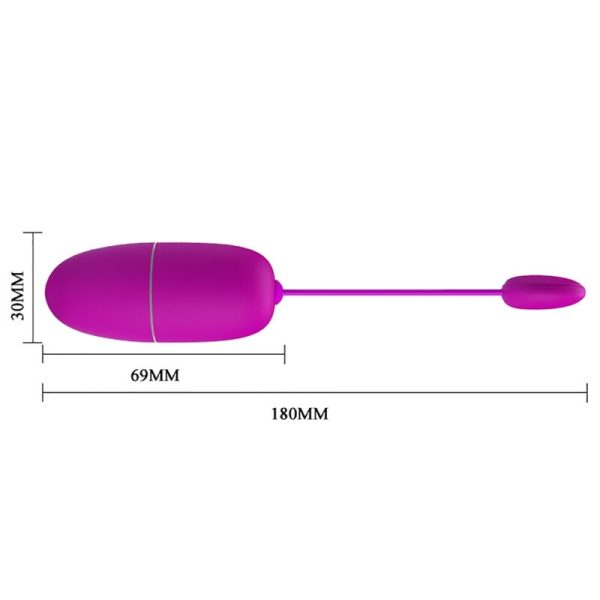 PRETTY LOVE - NYMPH VIBRATING EGG APP CONTROLLED PURPLE - Image 5
