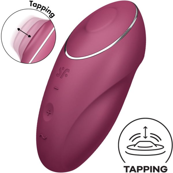 SATISFYER - TAP  CLIMAX 1 VIBRADOR LAY-ON ROJO - Image 4