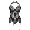 LIVCO CORSETTI FASHION - GIELLANDRA FOR THE SENSES COLLECTION CORSET + PANTY NEGRO