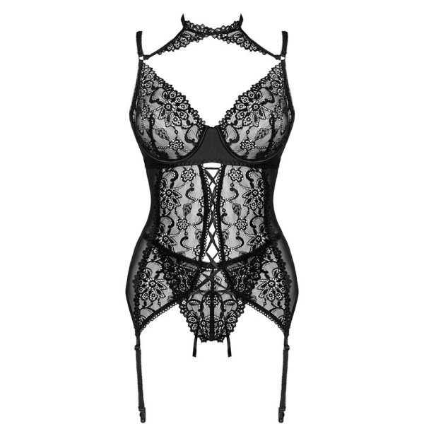 LIVCO CORSETTI FASHION - GIELLANDRA FOR THE SENSES COLLECTION CORSET + PANTY NEGRO - Image 3