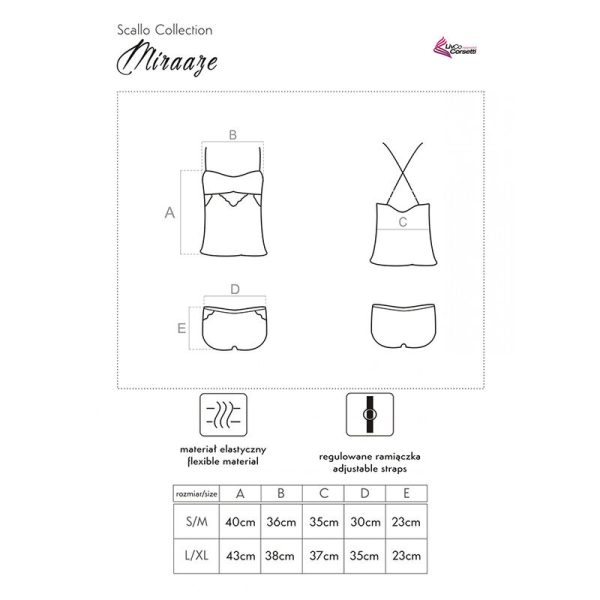 LIVCO CORSETTI FASHION - MIRAAZE LC 90567 CAMISETA + SHORTS NEGRO - Image 4