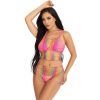 LEG AVENUE - SET TOP  PANTS FISHNET MULTICOLOR