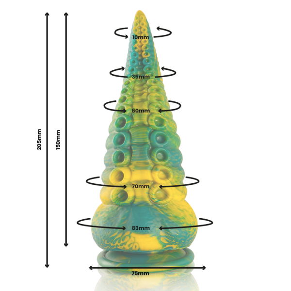 EPIC - CETUS GREEN TENTACLE DILDO LARGE SIZE - Image 2