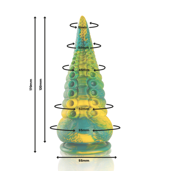 EPIC - CETUS GREEN TENTACLE DILDO SMALL SIZE - Image 2
