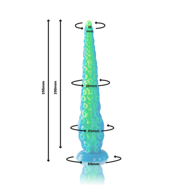 EPIC - SCYLLA FLUORESCENT THIN TENTACLE DILDO SMALL SIZE - Image 2