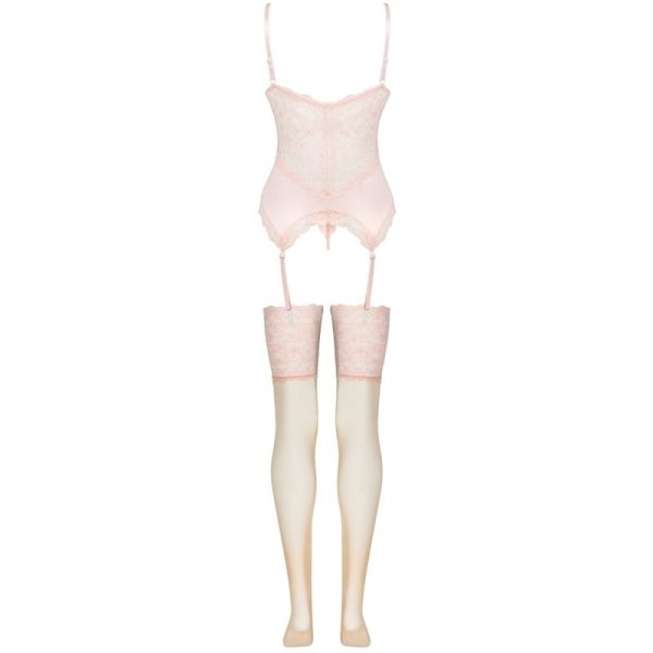 LIVCO CORSETTI FASHION - PERSINNE PEACH SET CORSET + PANTY + MEDIAS - Image 4