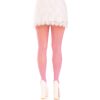 LEG AVENUE - MEDIAS CON ABERTURAS CORAZON  LAZOS ROSA