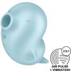 SATISFYER - SASSY SEAL STIMULATOR  VIBRATOR BLUE