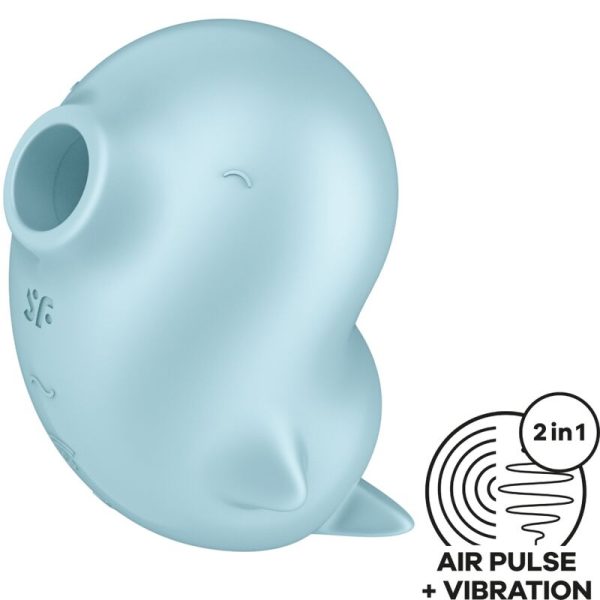 SATISFYER - SASSY SEAL STIMULATOR  VIBRATOR BLUE