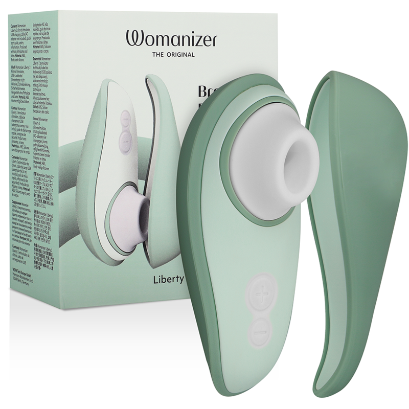 WOMANIZER - LIBERTY 2 STIMULATOR  CLITORIS STIMULATING WAVES LIGHT GREEN