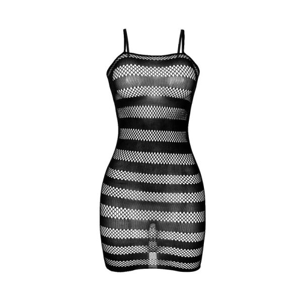 SUBBLIME - 951733 FISHNET DRESS WITH BLACK STRIPES ONE SIZE - Image 5