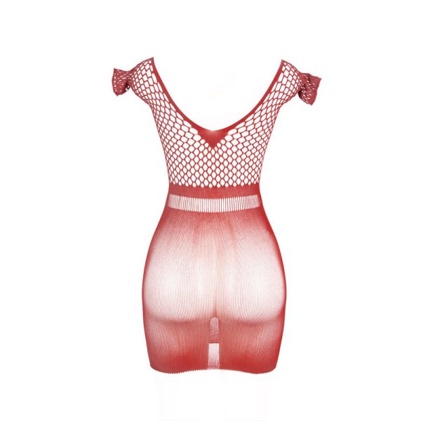 SUBBLIME - 951924 SHORT RED CROCHET GRILL DRESS ONE SIZE - Image 5