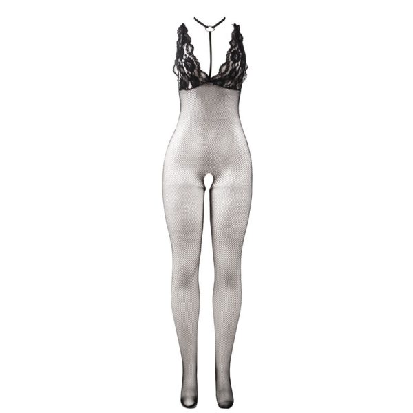 SUBBLIME - 951993 BLACK TRANSPARENT FISHNET CROTCHLESS BODYSTOCKING ONE SIZE - Image 5