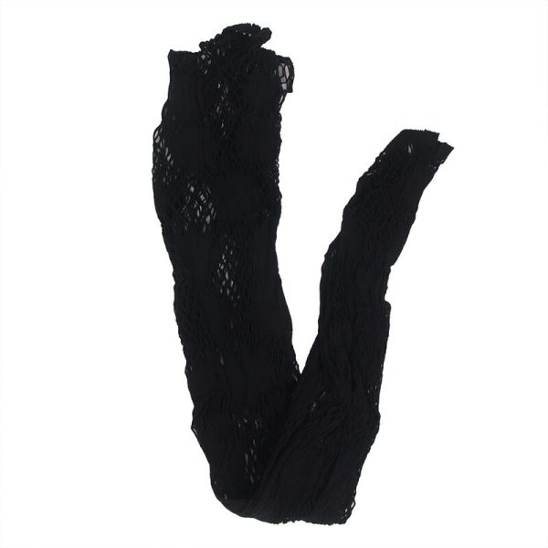 SUBBLIME - 952129 FISHNET BODYSTOCKING WITH DRESS DESIGN AND FLORAL DETAILS BLACK ONE SIZE - Image 5