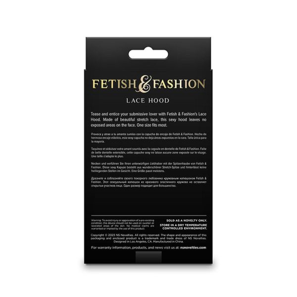 NS NOVELTIES - FETISH  FASHION LACE HOOD WHITE - Image 2