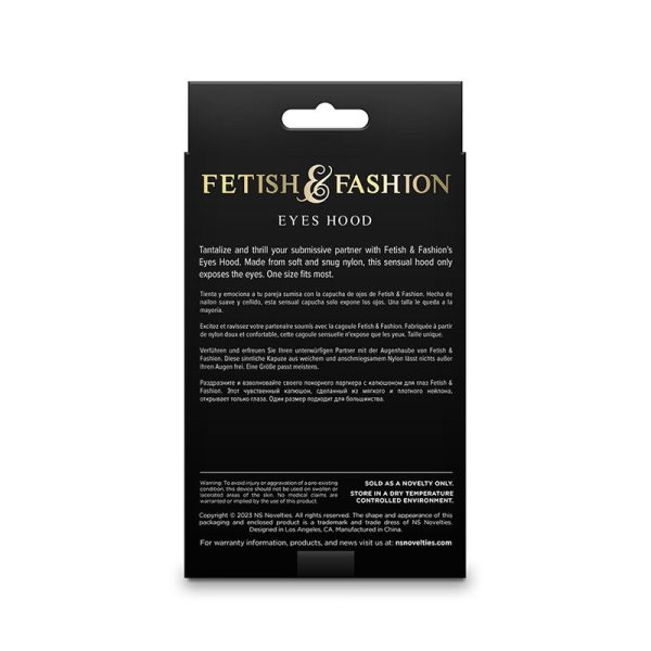 NS NOVELTIES - FETISH  FASHION EYES HOOD NYLON WHITE - Image 3
