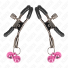 KINK - DOUBLE BELL NIPPLE CLAMP PINK 6 CM