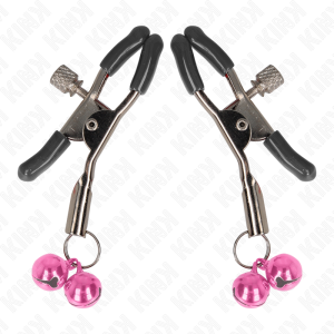 KINK - DOUBLE BELL NIPPLE CLAMP PINK 6 CM