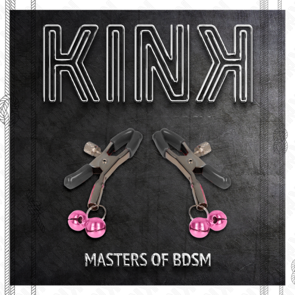 KINK - DOUBLE BELL NIPPLE CLAMP PINK 6 CM - Image 5
