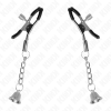 KINK - SILVER BELL PENDANT NIPPLE CLAMPS 6 CM