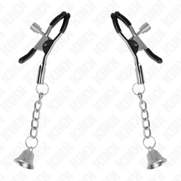 KINK - SILVER BELL PENDANT NIPPLE CLAMPS 6 CM - Image 2