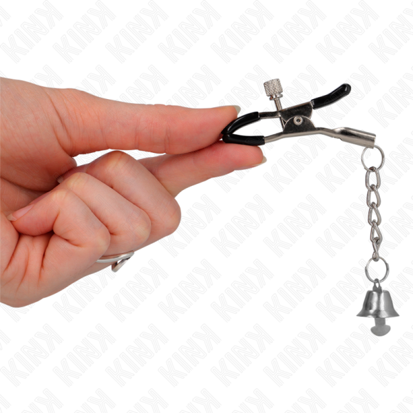 KINK - SILVER BELL PENDANT NIPPLE CLAMPS 6 CM - Image 4