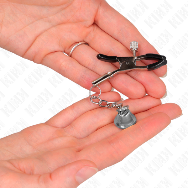 KINK - SILVER BELL PENDANT NIPPLE CLAMPS 6 CM - Image 3