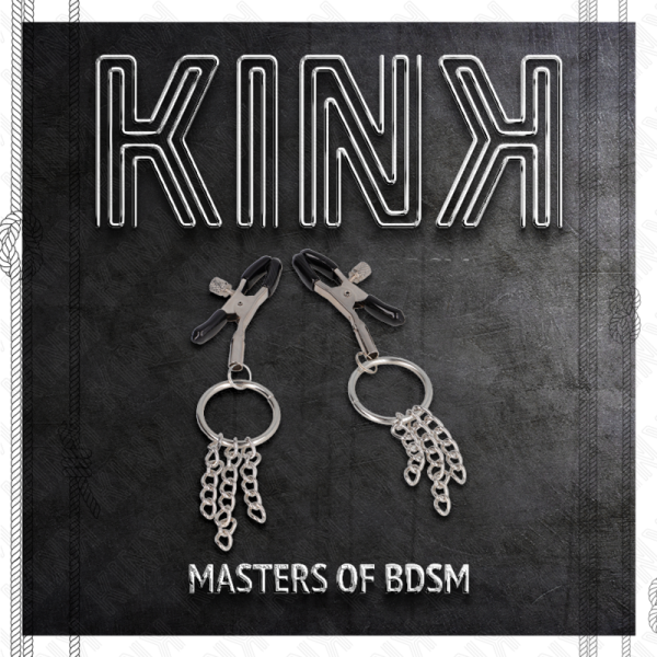 KINK - O RING NIPPLE CLAMP AND LITTLE CHAIN SILVER 6 CM - Image 5