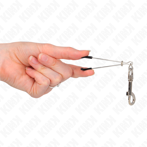 KINK - THIN HOOK NIPPLE CLAMP SILVER 7 CM - Image 4