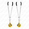 KINK - THIN BELL NIPPLE CLAMPS GOLD 7 CM