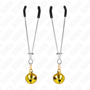 KINK - THIN BELL NIPPLE CLAMPS GOLD 7 CM