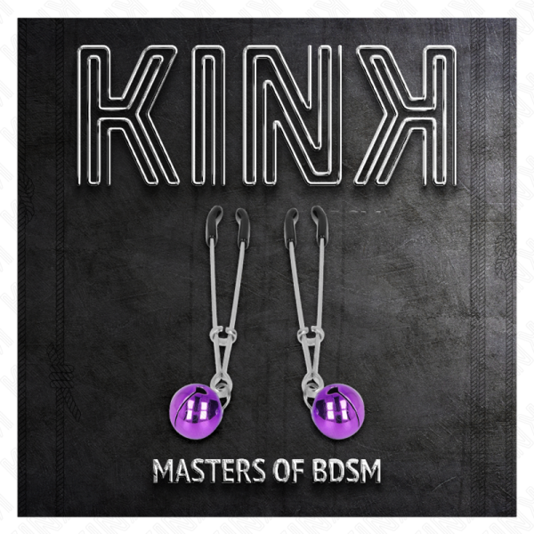 KINK - THIN BELL NIPPLE CLAMPS PURPLE 7 CM - Image 5