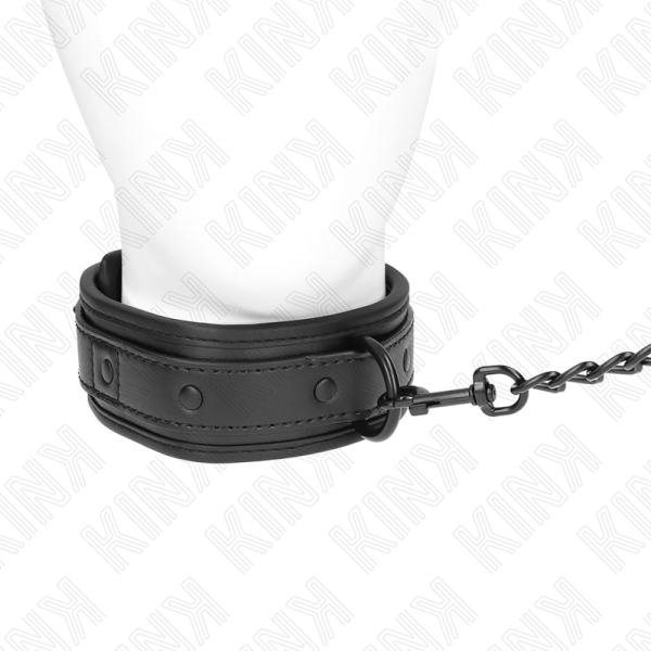KINK - NEOPRENE BONDAGE COLLAR MODEL 2 WITH BELT 78 CM ADJUSTABLE 37.5 X 49.5 CM - Image 2
