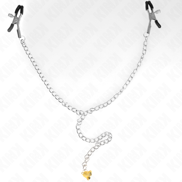 KINK - CHAIN NIPPLE CLAMPS WITH HORN PENDANT 30 CM - Image 4