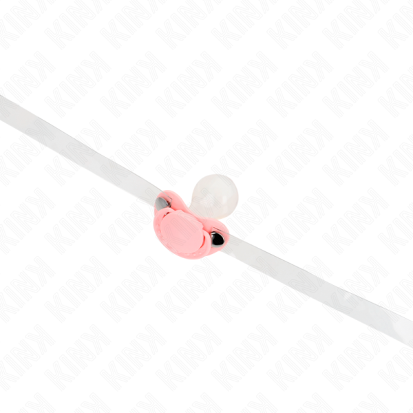 KINK - PINK PACIFIER SHAPED GAG 5.5 x 4 CM ADJUSTABLE 43-60 CM - Image 2