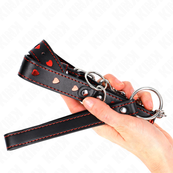 KINK - NECKLACE WITH STRAP 65 CM HEART DETAILS 52.5 X 2.5 CM - Image 5