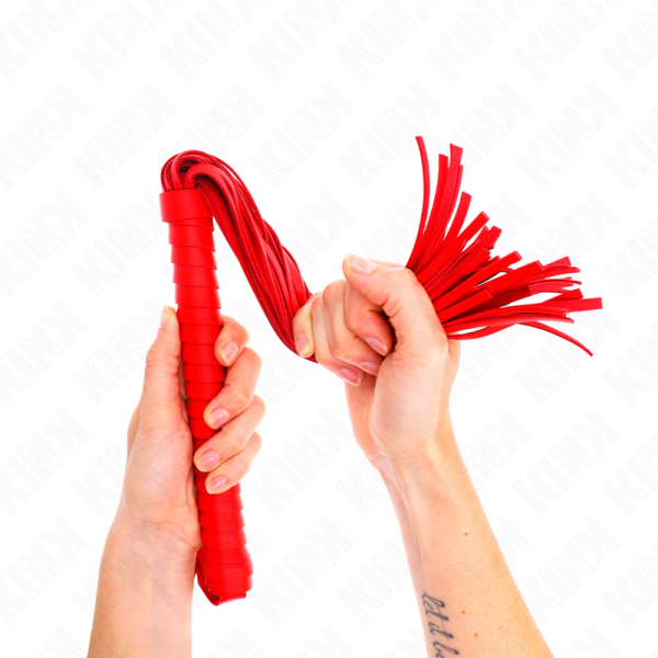 KINK - WHIP WITH RED TEXTURED HANDLE 48.5 CM - Image 5
