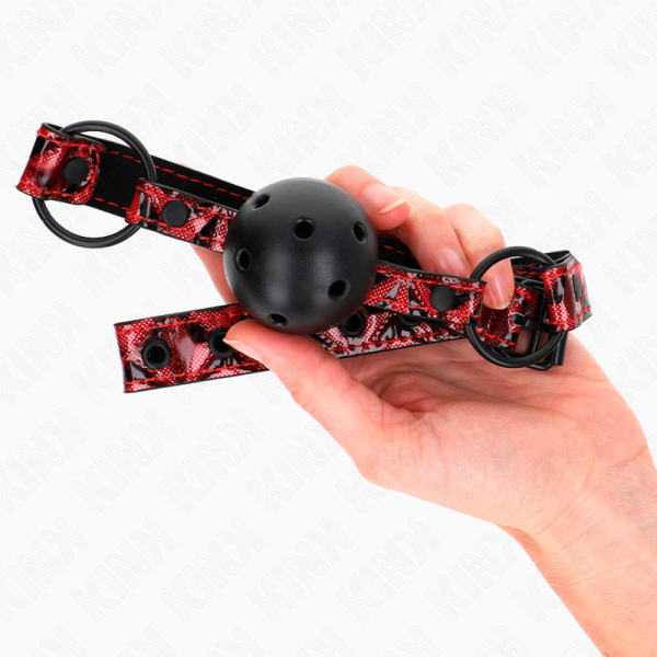 KINK - DIAMOND PATTERN BALL 4.5 CM GAG MODEL 2 64.5 CM ADJUSTABLE 42-60 CM - Image 3