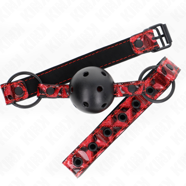 KINK - DIAMOND PATTERN BALL 4.5 CM GAG MODEL 2 64.5 CM ADJUSTABLE 42-60 CM - Image 2