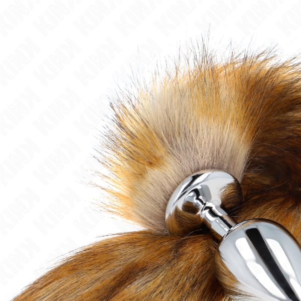 KINK - ANAL PLUG SIZE L 10 X 4 CM WITH SYNTHETIC TAIL 40 CM BROWN - Image 4