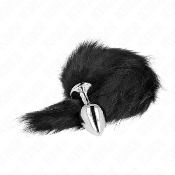 KINK - ANAL PLUG SIZE M 8 X 3.5 CM WITH SYNTHETIC TAIL 40 CM BLACK - Image 2