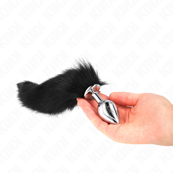 KINK - ANAL PLUG SIZE M 8 X 3.5 CM WITH SYNTHETIC TAIL 40 CM BLACK - Image 3
