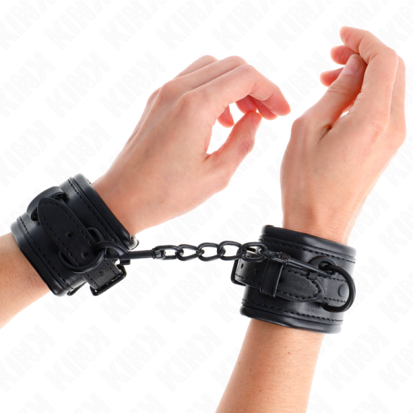 KINK - WRIST RESTRAINTS BLACK ADJUSTABLE 20-30 CM X 6 CM - Image 4