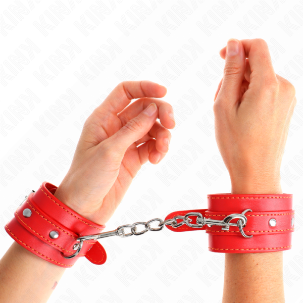 KINK - THIN WRIST RESTRAINTS RED ADJUSTABLE 21-33 CM - Image 4