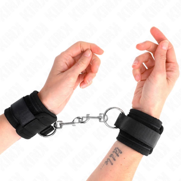KINK - WRIST RESTRAINTS BLACK ADJUSTABLE 18-35 CM X 6 CM - Image 4
