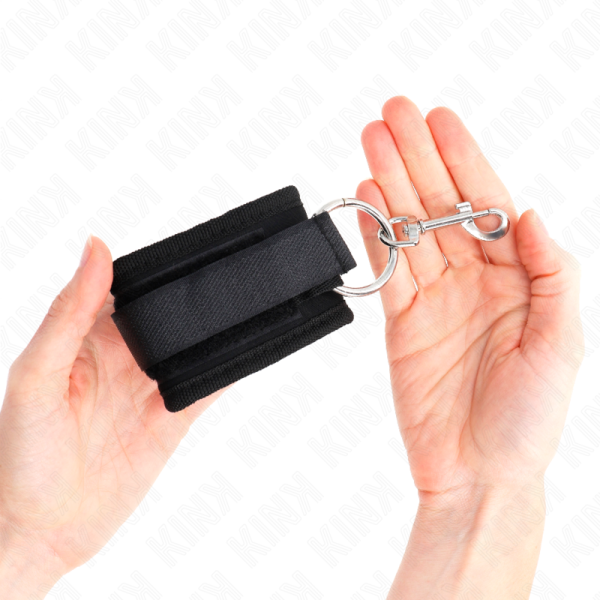 KINK - WRIST RESTRAINTS BLACK ADJUSTABLE 18-35 CM X 6 CM - Image 3